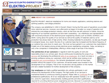 Tablet Screenshot of elektro-projekt.com
